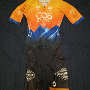 COS Racing Men's Orange and Black Jersey
